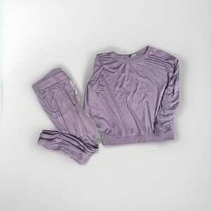 Grape dusty purple jogger PJ set , Cozy lounge wear set soft light weight
